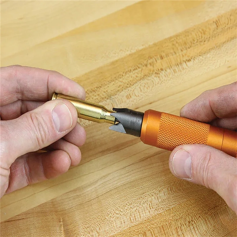 A76X-Case Prep Hand Tools Multitool Chamfer Deburring Primer Pocket Cleaners Reamers For Reloading For Removing Crimps
