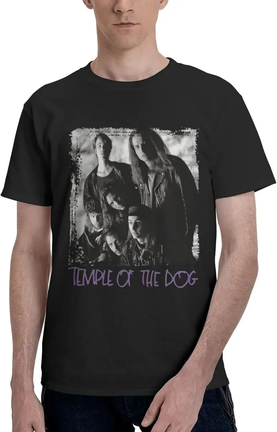 Temple of The Dog T Shirt Man's Summer Tee Round Neckline Short Sleeve T-Shirts