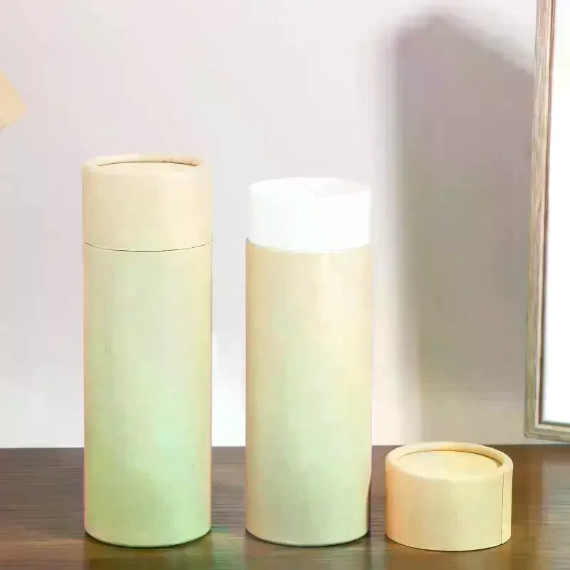 

1/3/5/10Pcs Kraft Paperboard Tubes Round Kraft Paper Containers For Pencils Tea Caddy Coffee Cosmetic Crafts Gift