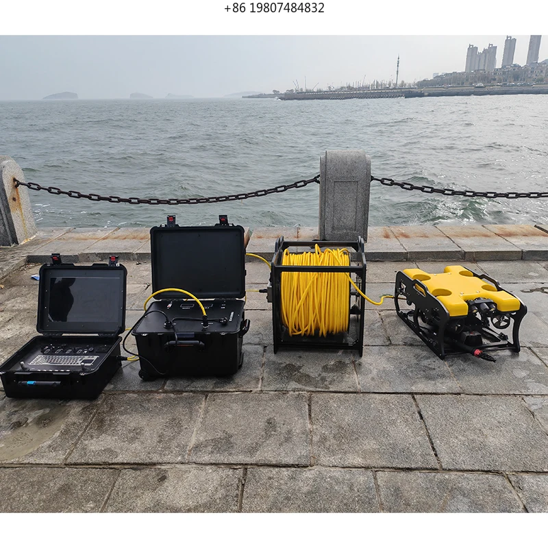 1080p FHD  Brushless Motor LED Lights Battery-Free Ultra-Long 220v Remote Power Supply Underwater Robot ROV 300-600M Depth