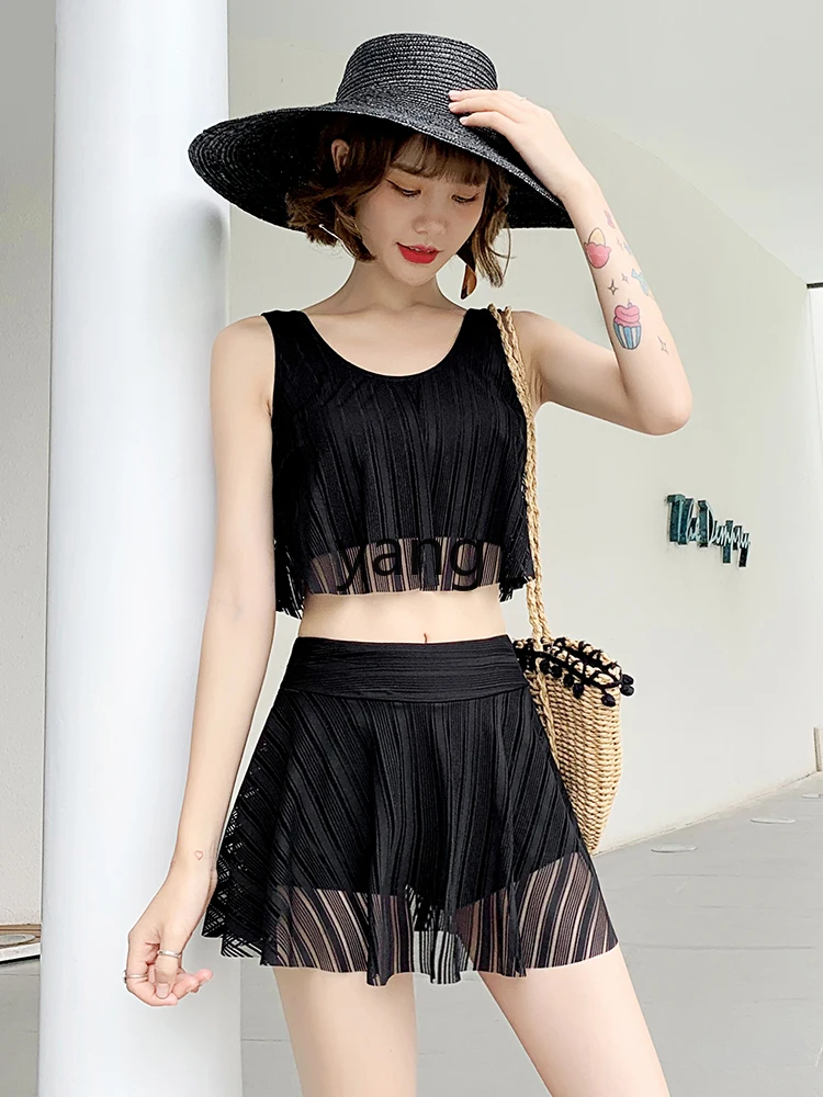 LMM new fashionable sexy and thin split two-piece set soaking hot spring