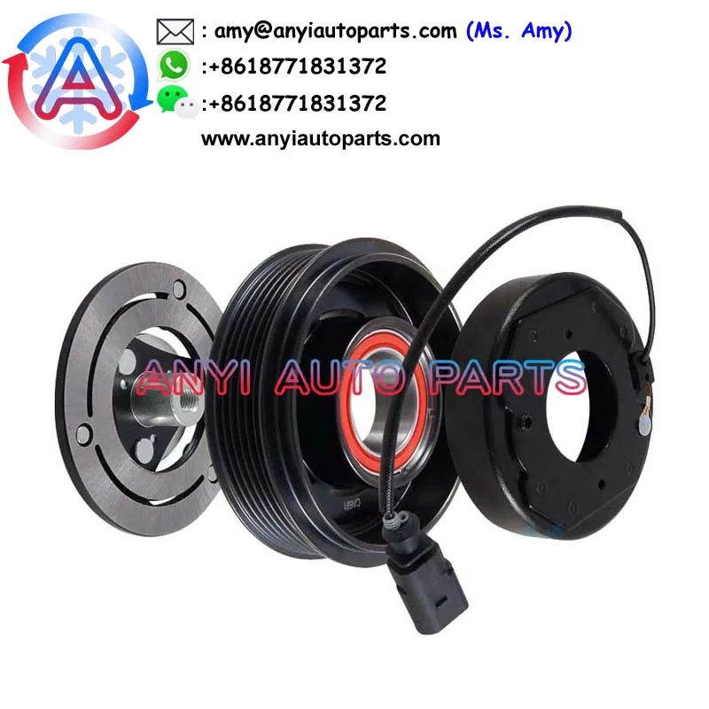 

NEW A/C Compressor CLUTCH KIT CA681 6SBU14C/6SAS14C 6PK 12V for Audi A4/A5/Q5/A6/Q7 8T0260805F / 447160-5936 / 447280-7033