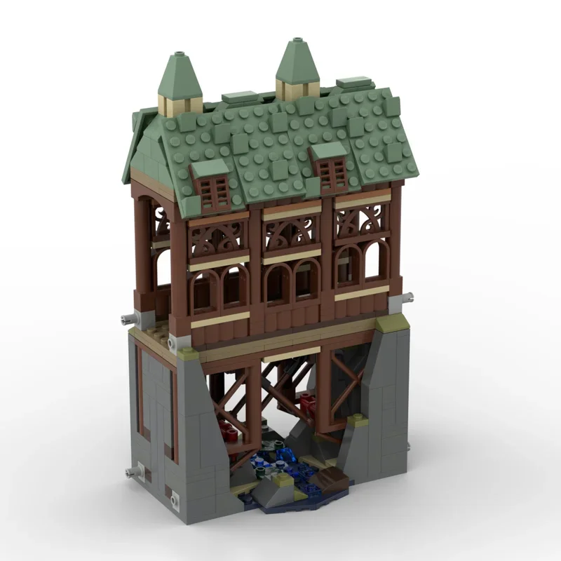 نموذج الفيلم الشعبي Moc اللبنات نموذج الجسر الخشبي التكنولوجيا وحدات الطوب لتقوم بها بنفسك تجميع لعبة البناء الهدايا