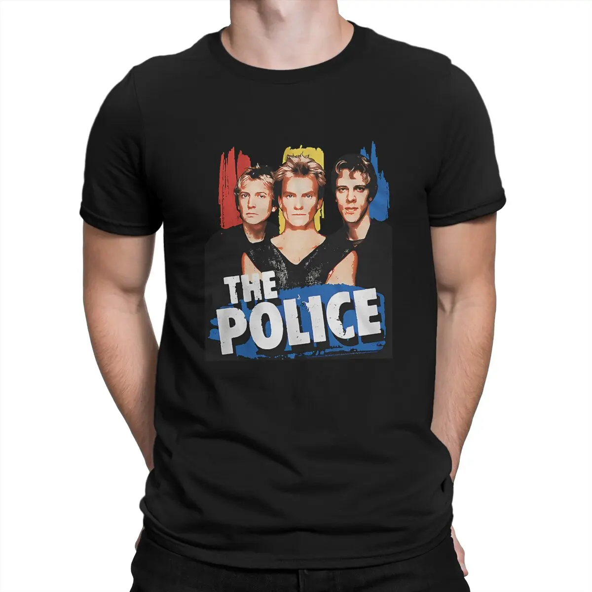 Novelty Rock Alternative T-Shirts for Men O Neck T Shirt The Police Band Short Sleeve Tees Birthday Gift Clothes