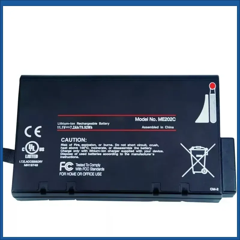 New ME202C 11.1V 7.2Ah 79.92Wh High Quality Battery for SureSigns VS2 VM4 VM6 VM8 VM3 VS3 V24E M6 Monitor Ventilator Battery