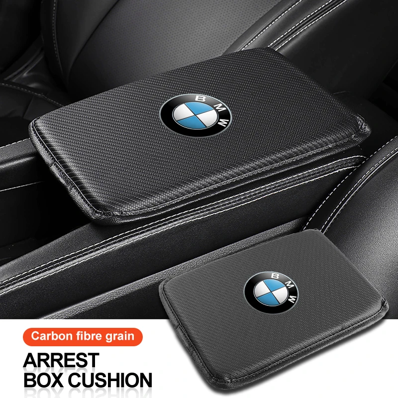 Car Storage Box Cover Pad Armrest Mat Center Console Arm Rest Protection Cushionionn For BMW E46 E39 E90 E60 E36 F30 F10 E30 F20