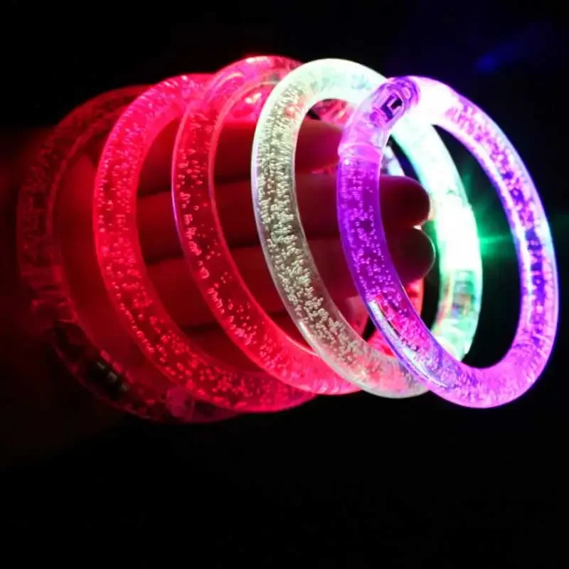 1/5Pcs LED Luminous Bracelets Glow In The Dark Sticks Kids Toys LED Flashing Bracelet For Birthday Festival Decorations Supplies