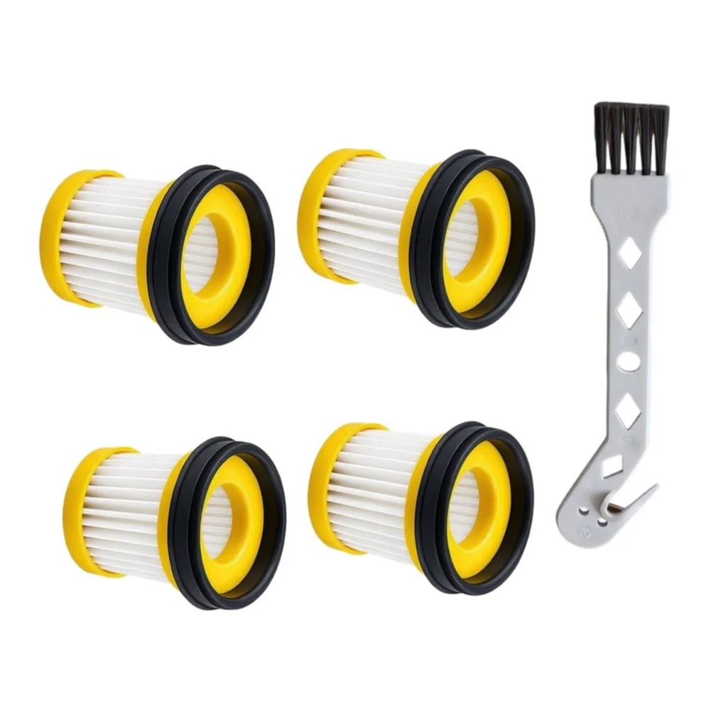 6Pcs Washable HEPA=Filter Replacement For HOTO AutoCare 4-in-1 Air=Duster & Mini= Vacuum Cleaner With Cleaning Brush