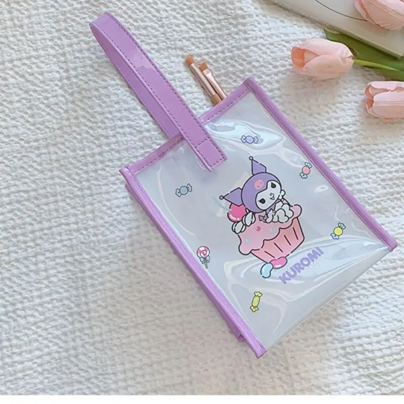 سانريو مرحبا كيتي بلدي ميلودي كورومي حقيبة يد حقيبة مستحضرات التجميل منتج رائج البيع منتج جديد Kawaii الكرتون في الهواء الطلق الحرم الجامعي الكبار #6