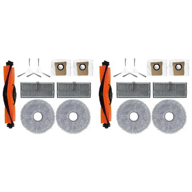 

Комплект из 2 предметов AA77 для робота-пылесоса Xiaomi Mijia M30S: основная и боковые щетки, HEPA-фильтр, салфетка для влажной уборки, мешки для сбора пыли, сменные запчасти