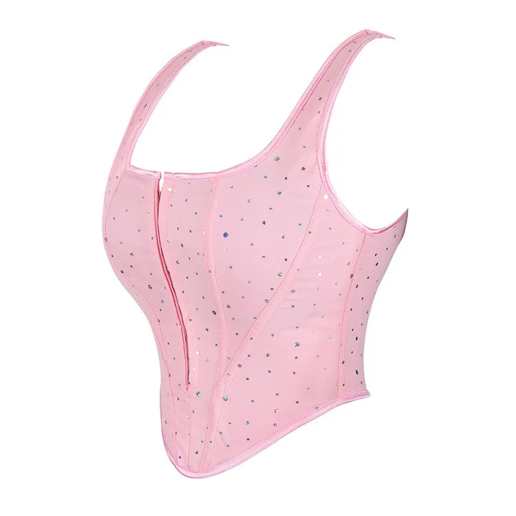 Women Gothic Underbust Corset Waist Trainer Slimming Bustiers Lingerie Shapewear Bones Basques Body Shaper