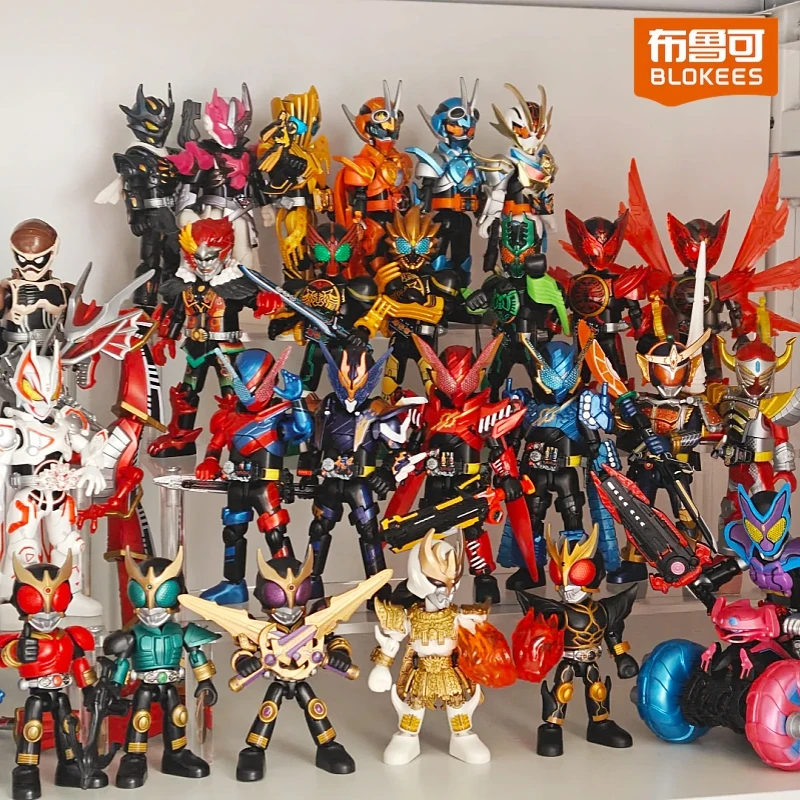 

Hot Blokees Kamen Rider Galaxy Version Vol.1-6 Blind Box Geats Nine Tails Kuuga Gabu Assembly Figure Desk Decor Collect Toy Gift