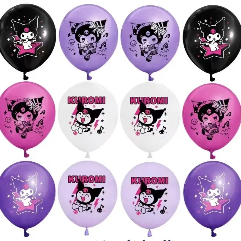 

50pcs Kuromi Anime Kawaii Sanrio Ins Balloon Children Toys Cute Cartoon Birthday Gifts Party Balloon Decorative Background Toy