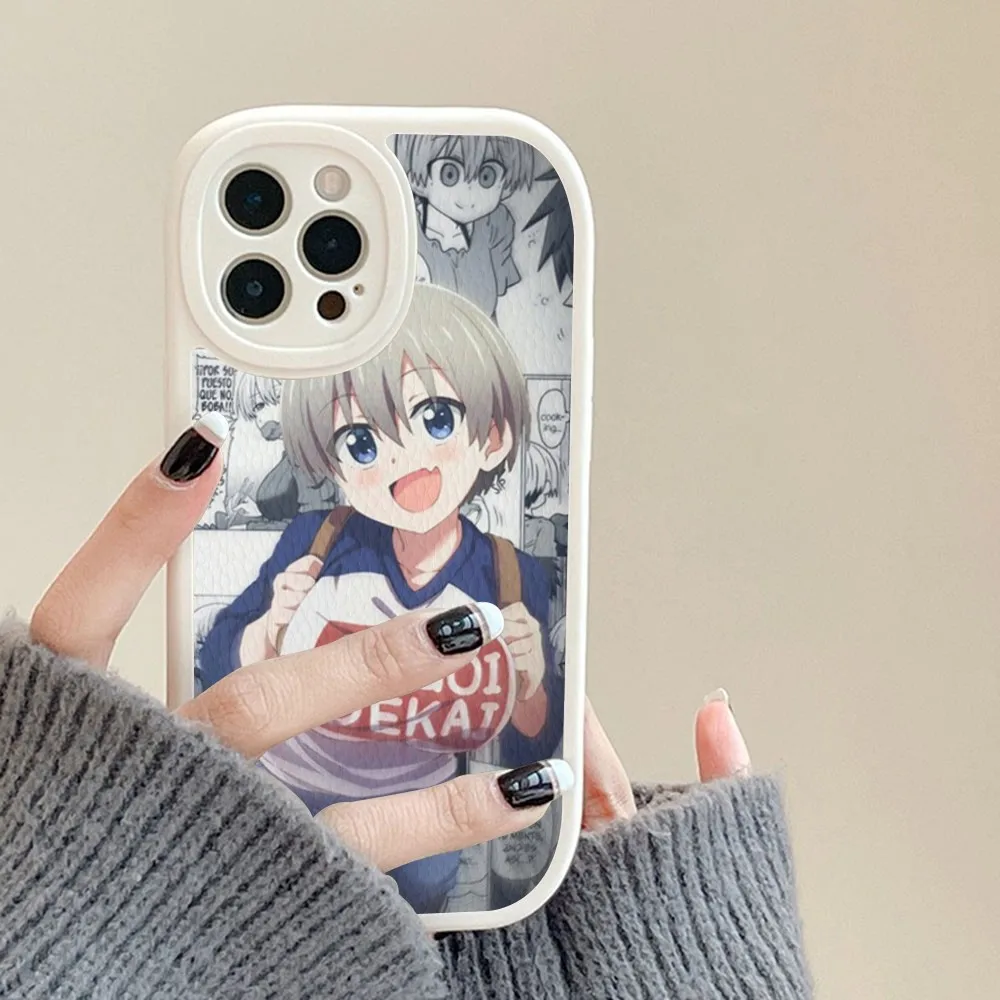 Anime Uzaki Chan Phone Case Hard Leather For iPhone 14 13 12 Mini 11 14 Pro Max Xs X Xr 7 8 Plus Fundas