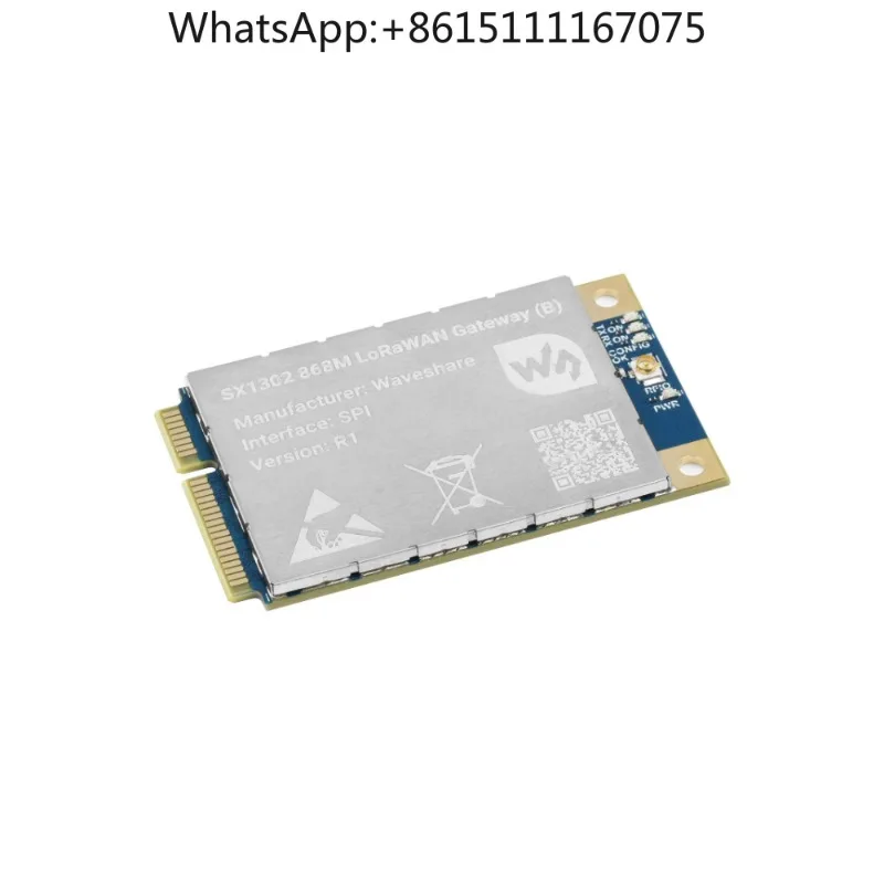 Waveshare SX1303 LoRaWAN Gateway HAT 868/915MHz Mini PCIe Module for Raspberry Pi