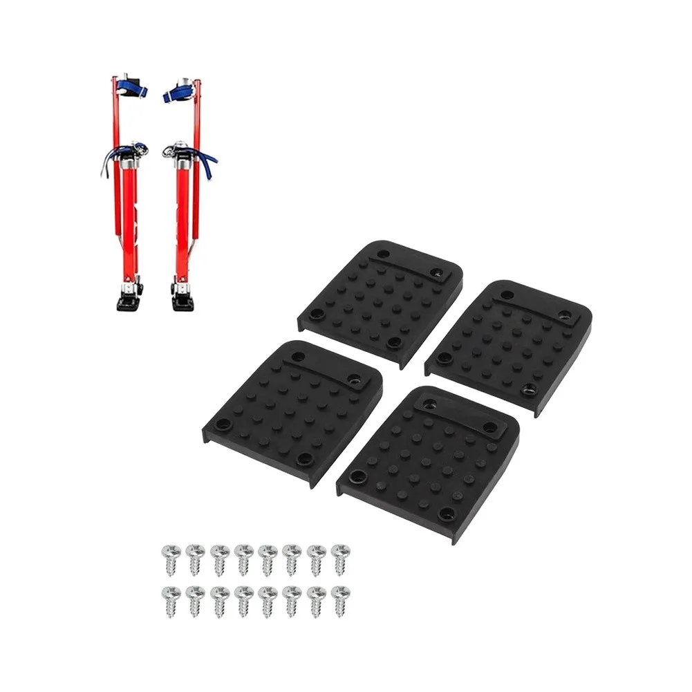 Non-Slip Stilt Base Accessories for Professional Framers and Drywall Installers Working on Multi-Surface Locations