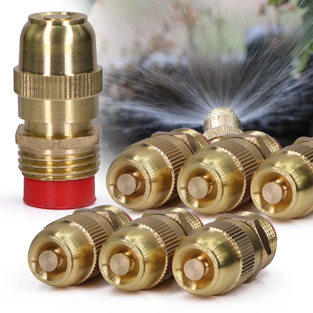 

1/2" 20mm Irrigation Sprinkler Adjustable Flow Nozzle Build-in Filter Garden Lawn Sprayer Agriculture Misting Watering Fitting