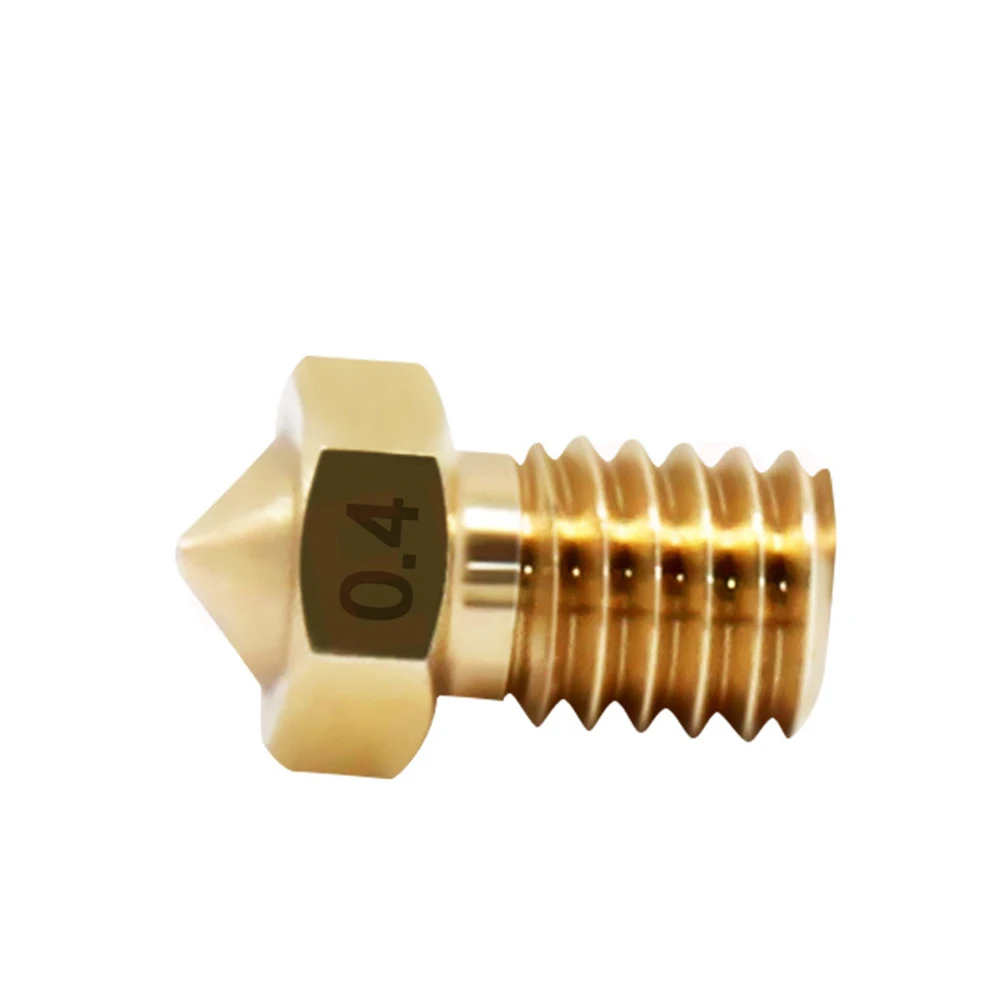 

10pcs 3D Printer Nozzle Extruder Threaded Compatible 1 75mm ABS Brass Accessories Thermal Conductive Performance