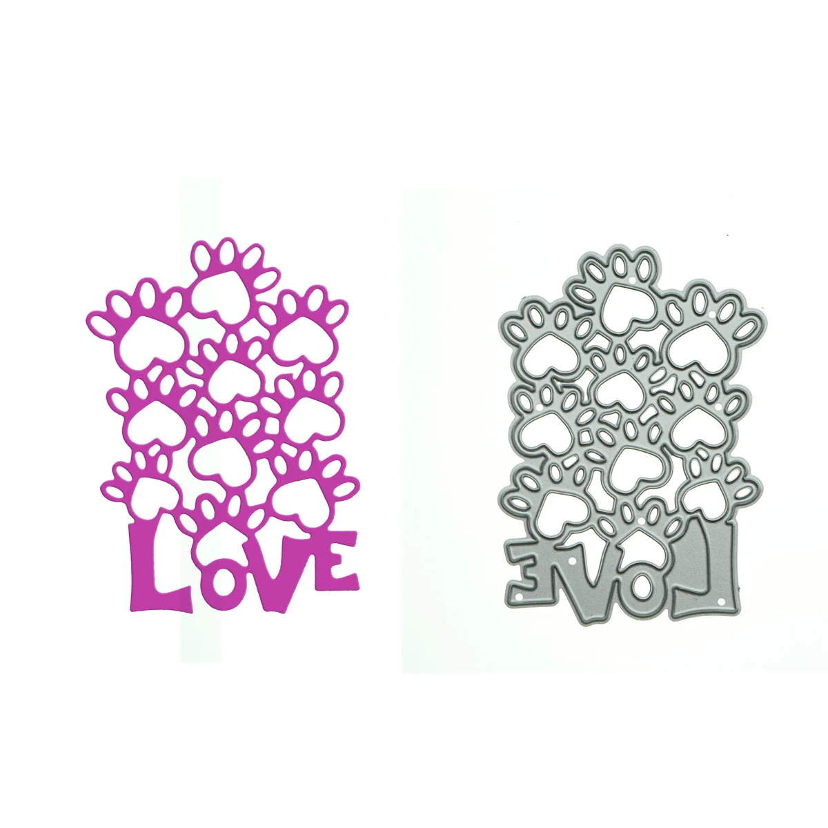 

Metal Cutting Die Dog Cat Claw Print For Scrapbooking Handcraft Greeting Card Clip Art Album Decorating Paper Craft Material