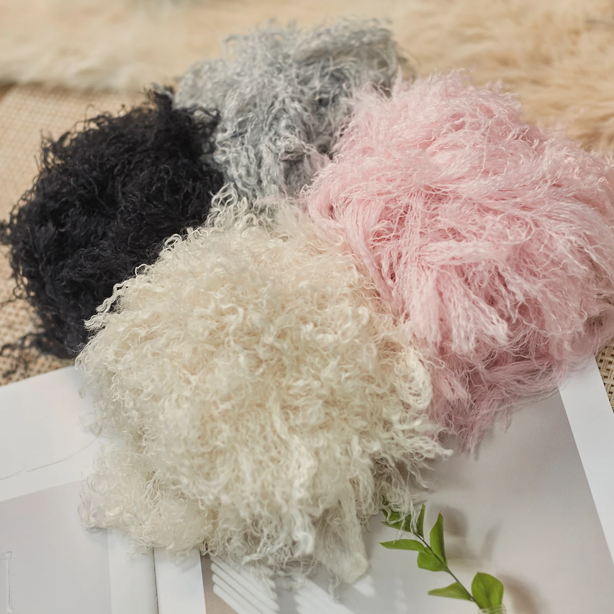 The new 50g goat wool line hand -made hat, scarf wire sweater cashmere wool group DIY handicraft