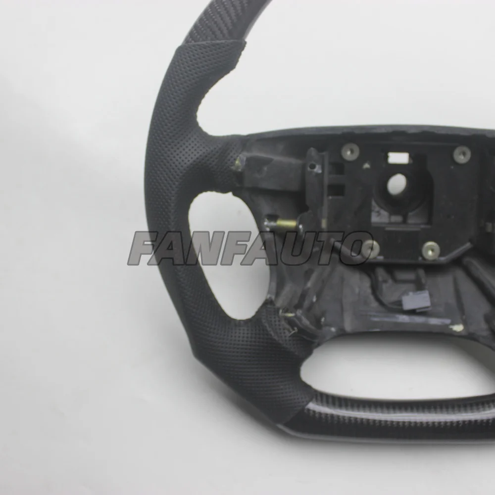 Custom D Shape Real Carbon Fiber Steering Wheel with Leather  for SAAB 95 9-5 1998-2009
