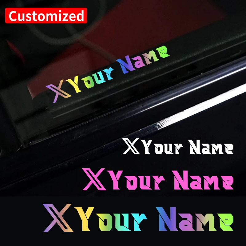 

1 шт. персонализированные наклейки с логотипом X для мотоциклов, водонепроницаемые, для топливного бака, шлема, автомобиля, виниловые наклейки для окон и велосипедов