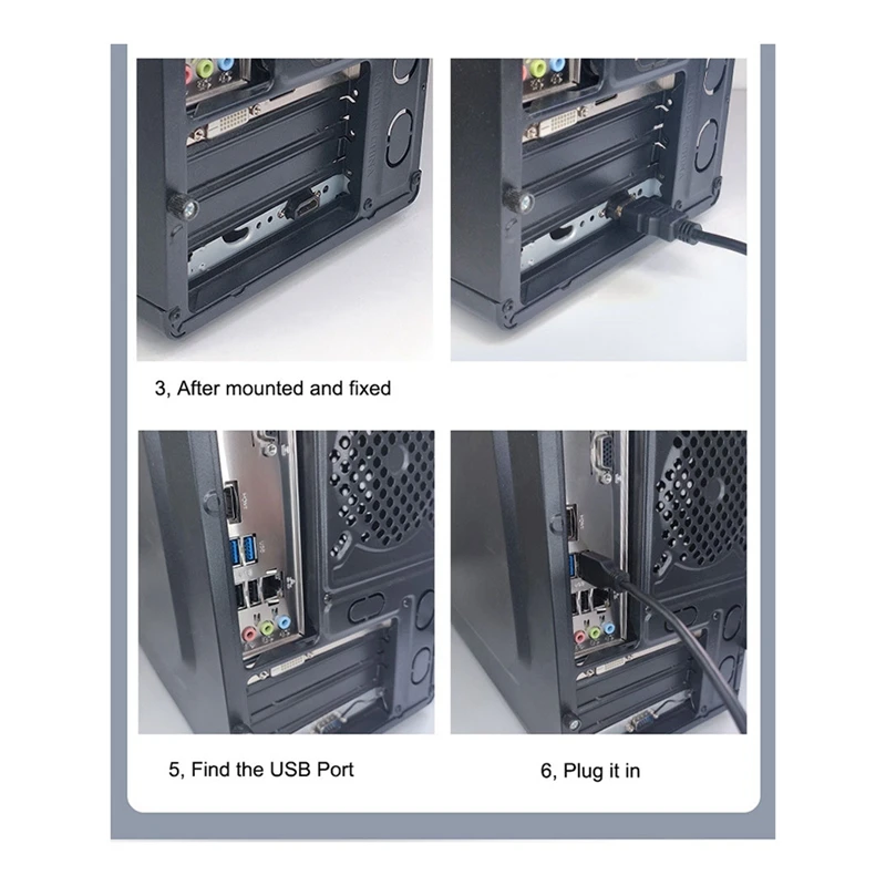 Computer Desktop Switch Internet Cafe Universal USB3.0 Audio Home Desktop External Power Extension Button