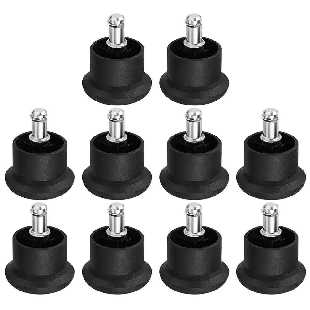 10Pcs Office Chair Stopper Glides Fixed Stationary Chair Feet Protectors for Hard Tile Laminate Floors Noise Reduction Scratch