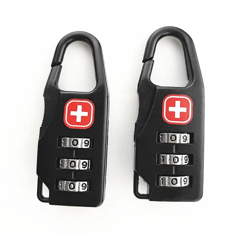 Outdoor Backpack Handbag Zipper Lock Anti Theft Portable Mini Combination Code Number Lock for Travel Backpack Accessories