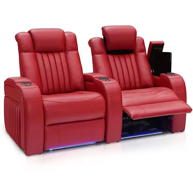 2 seater Electric Cinema Sofa Home Theater Seating Furniture Recliner sofa chair for project and villa