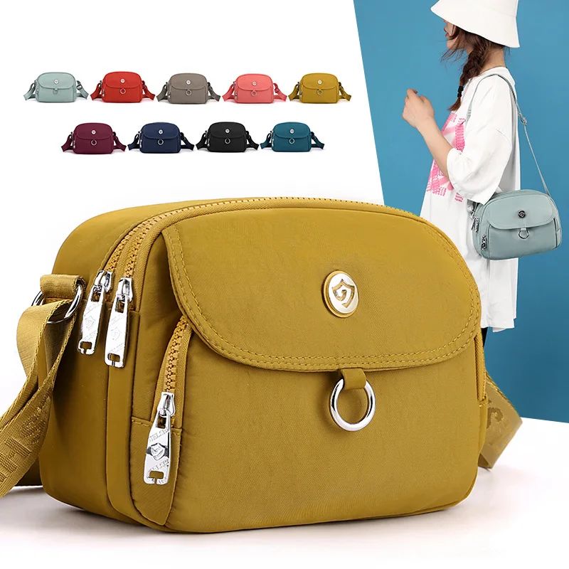 

New Small Shoulder Bag Crossbody Bag for Women Messenger Bags Waterproof Nylon Ladies Handbag