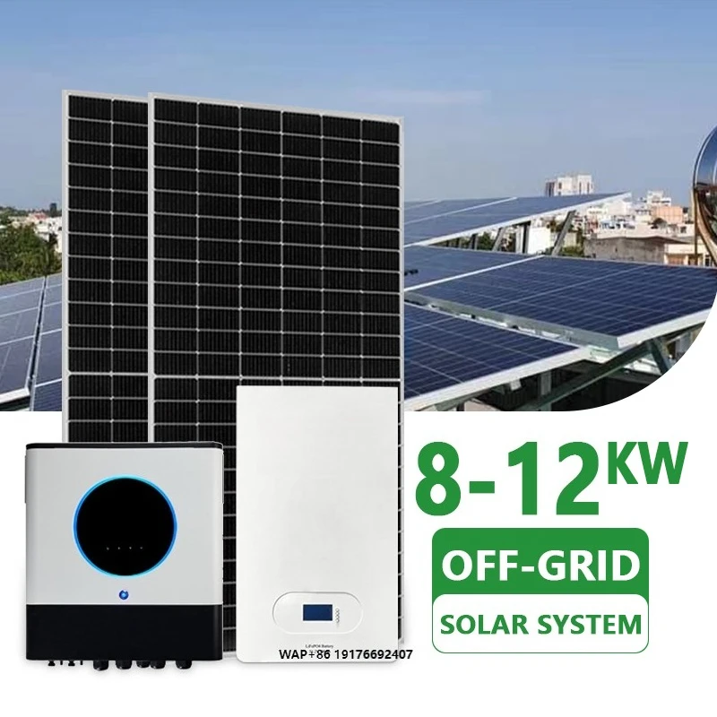 8kw-10kw-12kw Complete Solar System Kit with 'MPPT Controller and Lithium Ion Battery off Grid Solar Energy System Storage Set