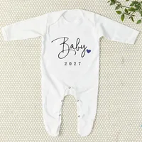 Bientôt disponible : Combinaison, Body, Pyjama, Barboteuse pour Bébé 2027, Tenue de sortie d'hôpital pour nouveau-né, Combinaison de révélation de la grossesse 10
