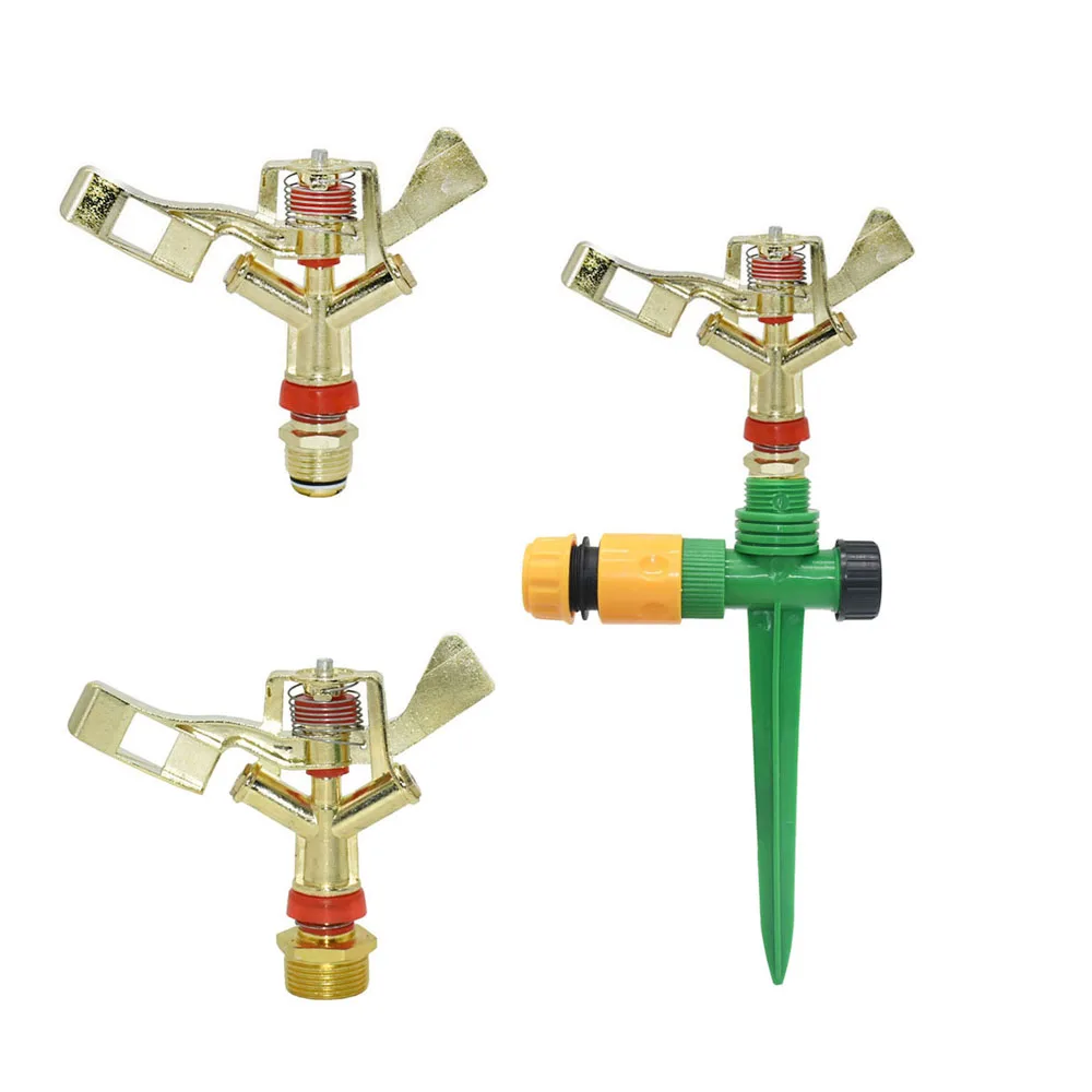 

Metal 1/2 3/4" Thread Rotating Irrigation Sprinklers Garden Lawn Rocker Sprinklers Agricultural Zinc alloy Nozzle Watering