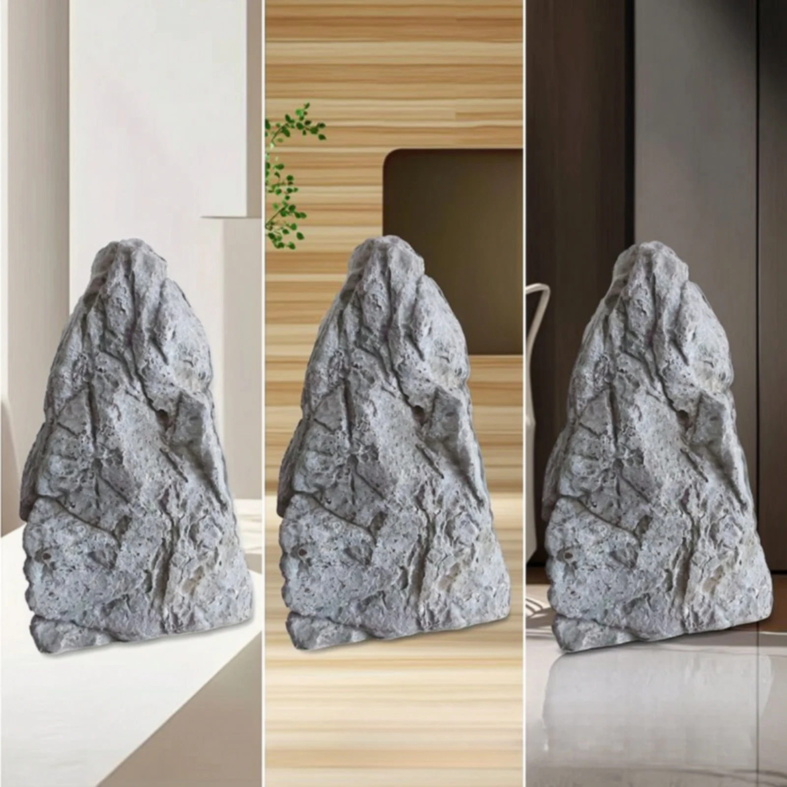 Simulated Stone Prop Realistic Faux Rock Decoration Hanging Stone Decor Natural-Looking Fake Rock Textured for Decorators