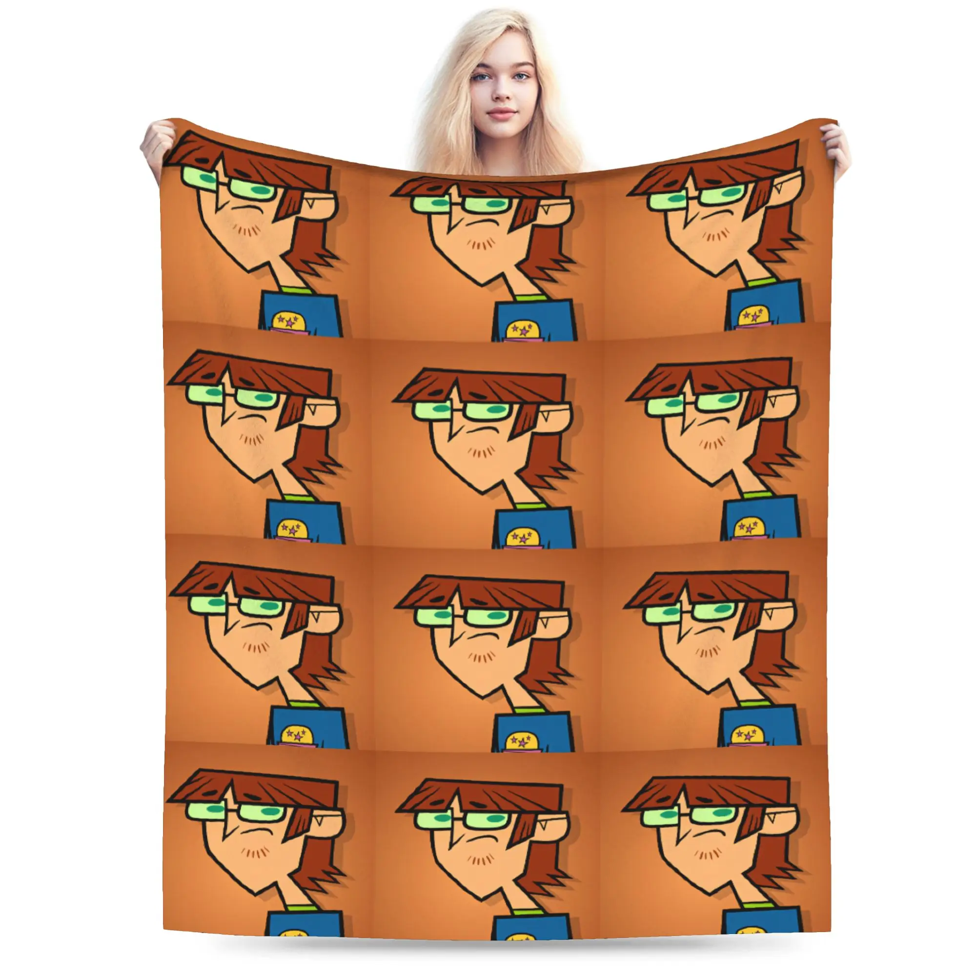 Totals Dramas Warm Blanket For Couch Bed Harold Print Throw Blanket Winter Travel Office Flannel Bedspread