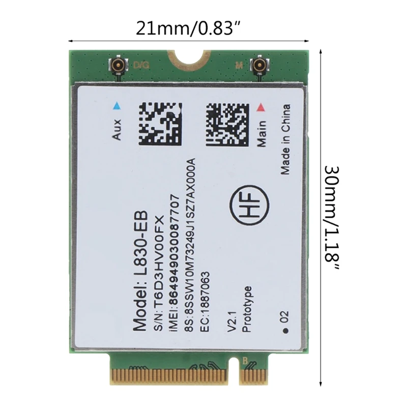 Módulo 4G incorporado multifuncional para Lenovo, L830-EB, X280, X380, S1, P52s, T580, T480, L580, único módulo