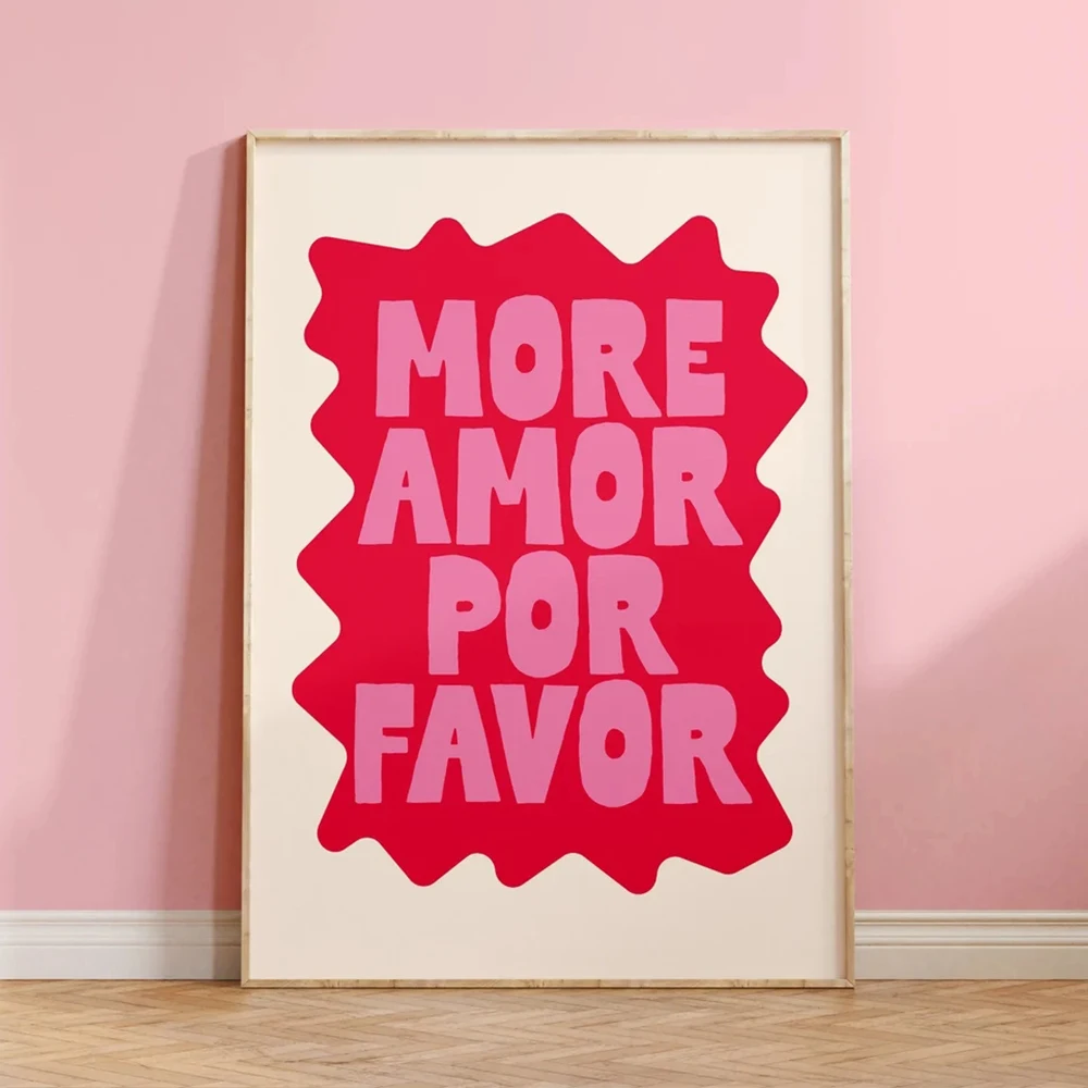 Maximalist More Amor Por Be Kind Rulers Love Quote You Looks So Good Wall Art Canvas Painting Poster Living Room Home Decor