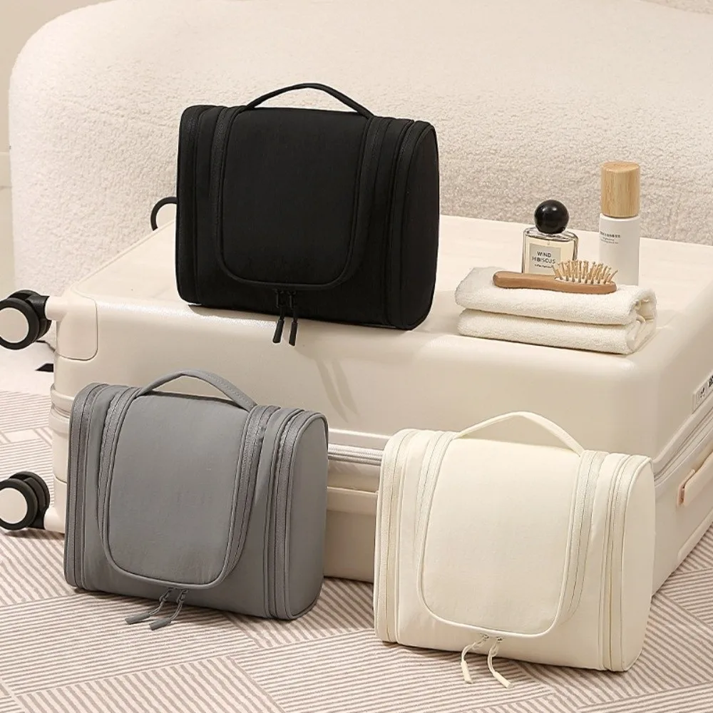Portable Waterproof Travel Wash Bag Large Capacity with Hanging Hook Hanging Toiletry Organizer Shower Toiletry Kit Travel