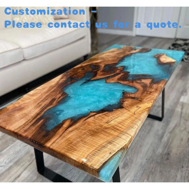

на заказ.Горячая распродажа, современная мебель, индивидуальный дизайн, река, специальный дизайн, обеденный стол из эпоксидной смолы и дерева