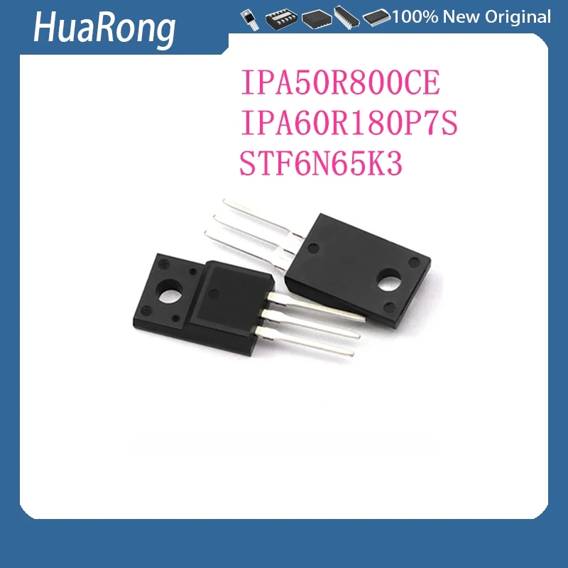 20Pcs/Lot 5R800CE IPA50R800CE 60S180P7 IPA60R180P7S 6N65K3 STF6N65K3 TO-220F
