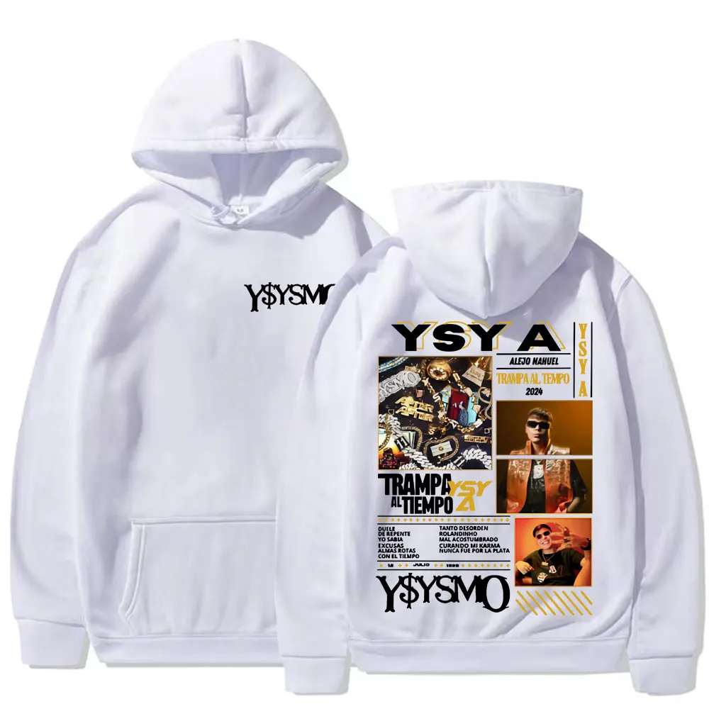 

Рэпер Ysy A Trampa Al Tiemopo Album Tour 202, толстовки с капюшоном, мужская одежда, модные винтажные облегающие кофты большого размера, пуловеры