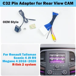 HICAMRUI Rear Reversing Camera for Renault Talisman Scenic 4 J9 R9 Megane 4 IV 2016 2017 2018-2020 R-link 2 system OEM screen