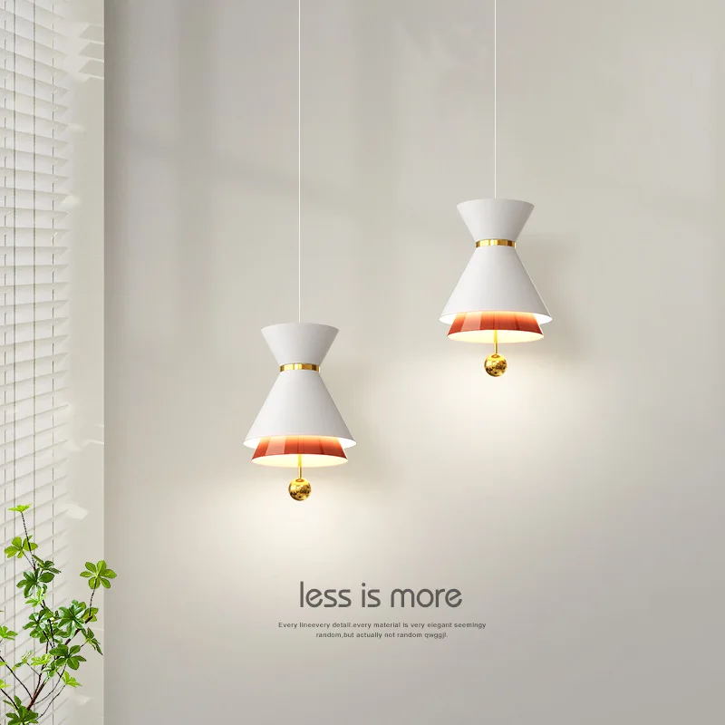 

Creative Nordic Restaurant Pendant Lamp Modern Dining Room Bar LED Lights Bedroom Bedside Personality Bell Chandelier Home Decor