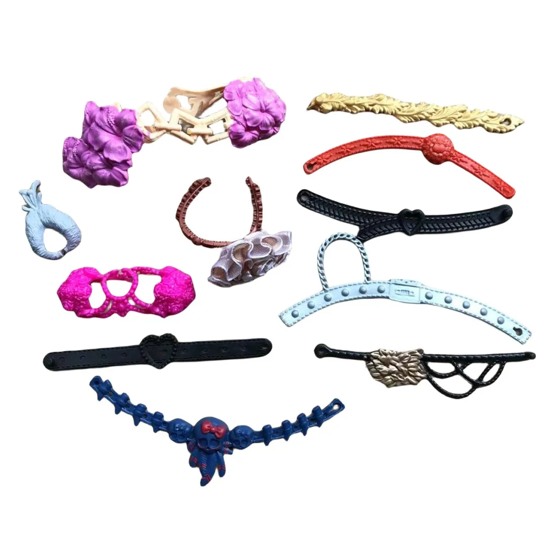Monstering High Puppenschuhe, Stiefel, Bündchen, Brillen, Stirnbänder, originelles buntes Puppenkleidezubehör, DIY-Dekorationen – Detail 1