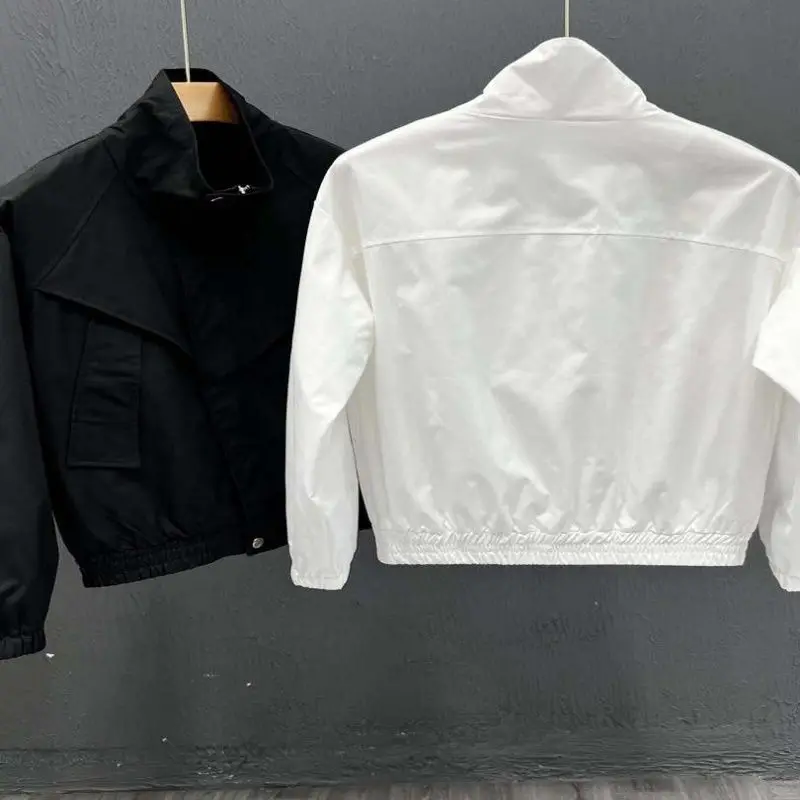 Casual Stand Collar Jaet Men's Spring Autumn Trendy Brand Haome  Color Leisure Outerwear New 2025 Youth Faion