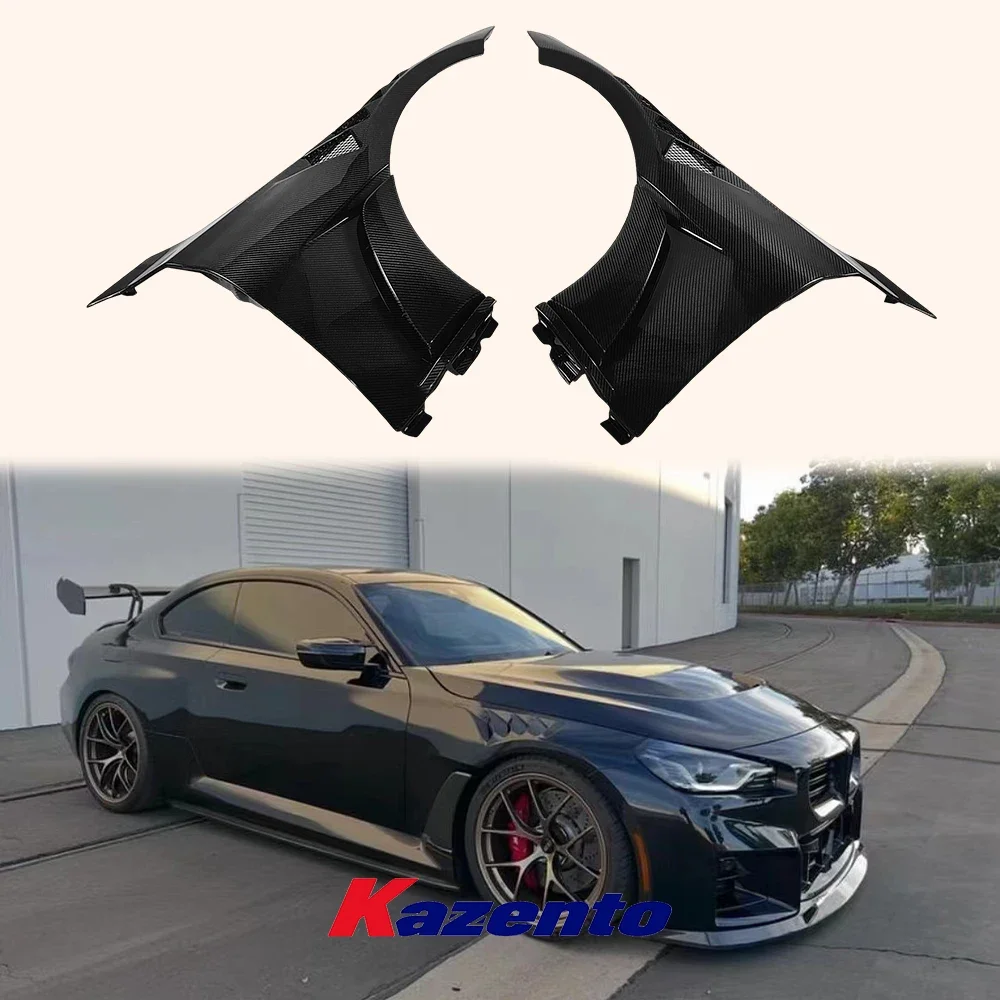 For BMW M2 G87 2023+ AP Style Vented Front Bumper Fender Dry Carbon Fiber