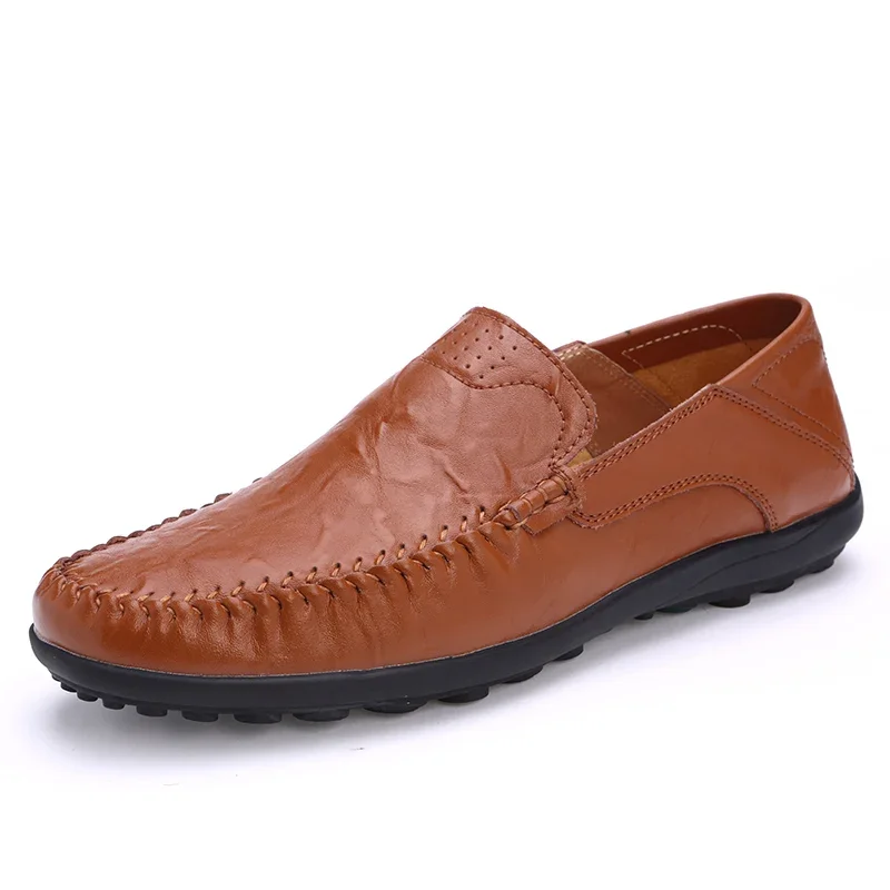 

New men's spring and autumn business casual shoes, leather shoes, loafers, walking, large size, work and banquet men's shoes