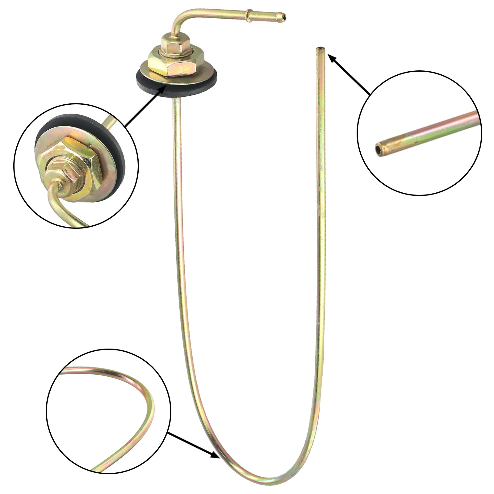 

Металлическая резиновая трубка для подачи топлива в бак автомобиля, 45 градусов, стальная, 1 шт., замена нагревателя, 60 см, аксессуары для Webasto