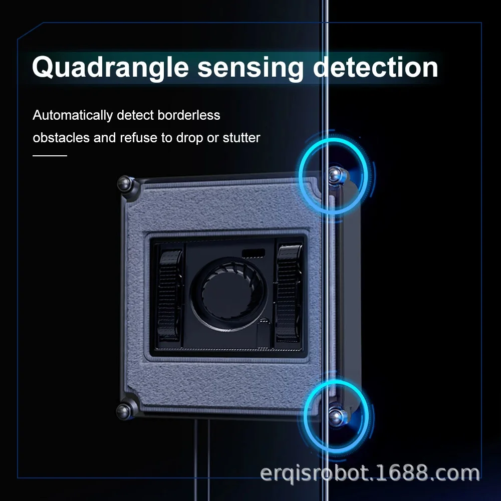 Робот-очиститель окон WM Dual Water Spray, интеллектуальная память, высокое вакуумное всасывание, лазерный датчик, робот для чистки стекол домашних стен